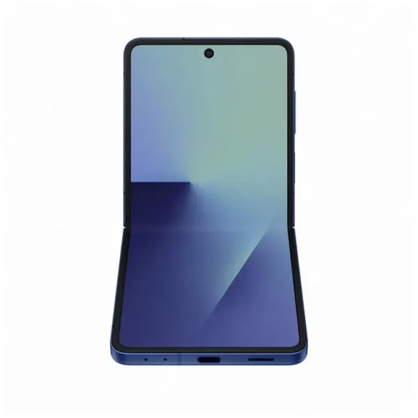 Celular Samsung Galaxy Z Flip 7 256GB vista frontal, distribuido por Teytel, agente comercial autorizado de Claro en Colombia