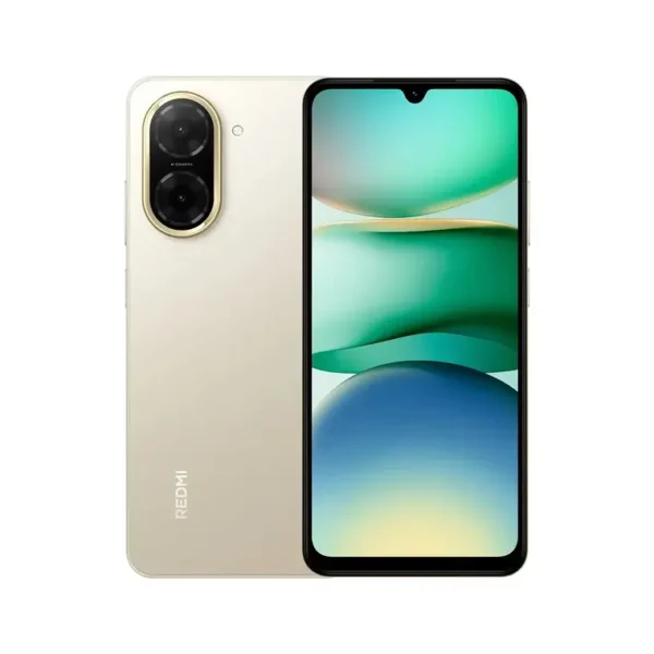 Celular Xiaomi Redmi A5 128GB vista frontal y trasera, distribuido por Teytel, agente comercial autorizado de Claro en Colombia
