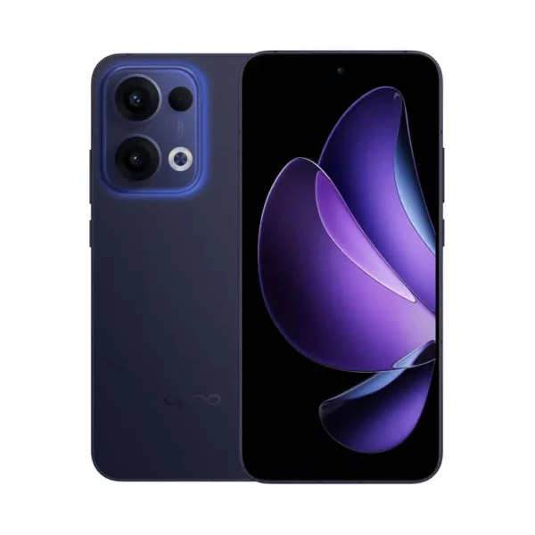 Celular Oppo Reno 13 512GB vista frontal y trasera, distribuido por Teytel, agente comercial autorizado de Claro en Colombia