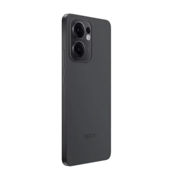 Celular Oppo Reno13F 512GB vista lateral, distribuido por Teytel, agente comercial autorizado de Claro en Colombia